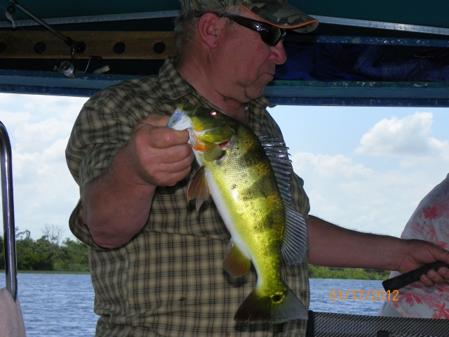 Wendell Newcomb fishing in Panama.