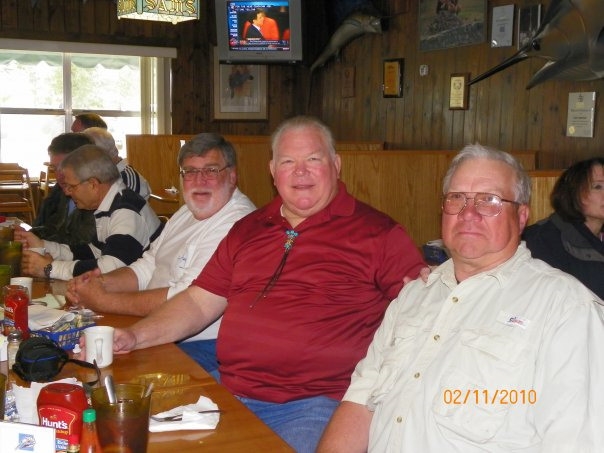 February 2010: Back to Front - Arnold Seligman, George Dahlgren, Jim King, Wendell Newcomb 
