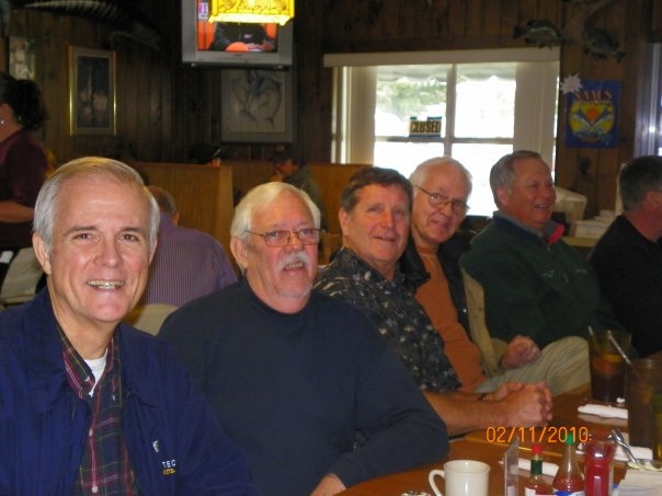 February 2010: Art Hufford, Don Kilpatrick, Jerry Blount, Tom Markham, Bill Thomas 