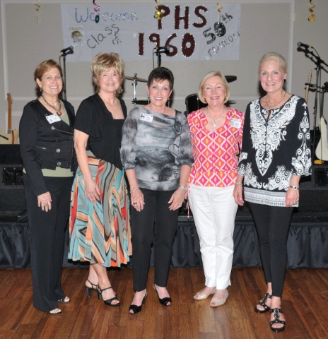 Still BEAUTIES 50 Years Later: Peggy Patterson, Linda OLeary Hunneyman, Marsha Siegel Herman, Sandy McLeod Hayward, Donna Wheelbarger Mahan 